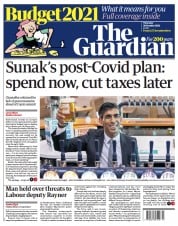 The Guardian () Newspaper Front Page for 28 October 2021