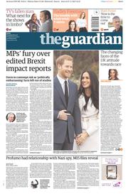The Guardian () Newspaper Front Page for 28 November 2017