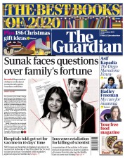 The Guardian () Newspaper Front Page for 28 November 2020