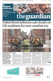The Guardian () Newspaper Front Page for 28 December 2015