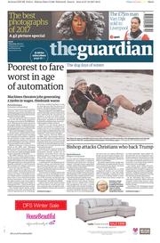 The Guardian () Newspaper Front Page for 28 December 2017