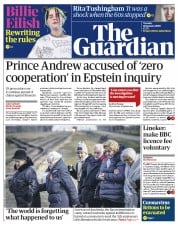 The Guardian () Newspaper Front Page for 28 January 2020
