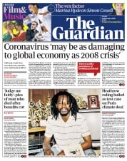 The Guardian () Newspaper Front Page for 28 February 2020