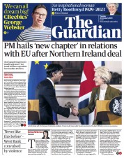 The Guardian () Newspaper Front Page for 28 February 2023