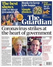 The Guardian () Newspaper Front Page for 28 March 2020