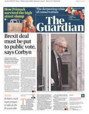 The Guardian () Newspaper Front Page for 28 May 2019