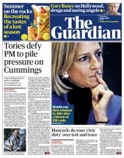 The Guardian () Newspaper Front Page for 28 May 2020