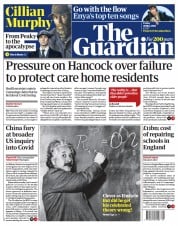The Guardian () Newspaper Front Page for 28 May 2021