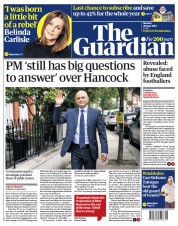 The Guardian () Newspaper Front Page for 28 June 2021