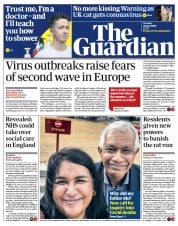 The Guardian () Newspaper Front Page for 28 July 2020