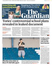 The Guardian () Newspaper Front Page for 28 August 2019