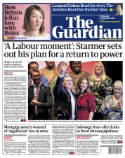 The Guardian () Newspaper Front Page for 28 September 2022