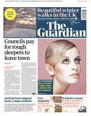 The Guardian () Newspaper Front Page for 29 December 2018
