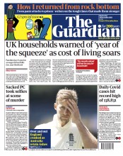 The Guardian () Newspaper Front Page for 29 December 2021