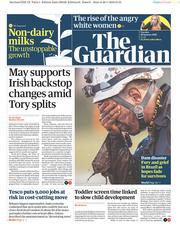The Guardian () Newspaper Front Page for 29 January 2019