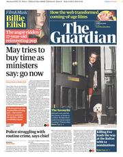The Guardian () Newspaper Front Page for 29 March 2019