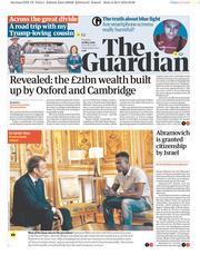 The Guardian () Newspaper Front Page for 29 May 2018