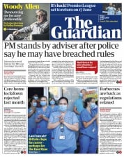 The Guardian () Newspaper Front Page for 29 May 2020