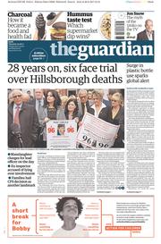 The Guardian () Newspaper Front Page for 29 June 2017