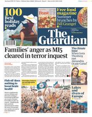 The Guardian () Newspaper Front Page for 29 June 2019