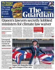 The Guardian () Newspaper Front Page for 29 July 2021