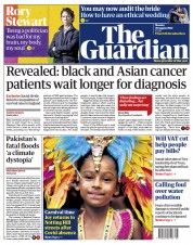 The Guardian () Newspaper Front Page for 29 August 2022