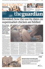 The Guardian () Newspaper Front Page for 29 September 2017