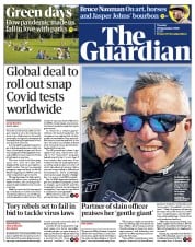 The Guardian () Newspaper Front Page for 29 September 2020