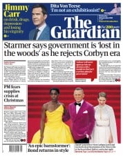 The Guardian () Newspaper Front Page for 29 September 2021