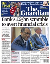 The Guardian () Newspaper Front Page for 29 September 2022