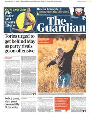 The Guardian () Newspaper Front Page for 2 October 2018
