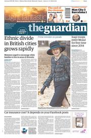 The Guardian () Newspaper Front Page for 2 November 2016