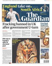The Guardian () Newspaper Front Page for 2 November 2019