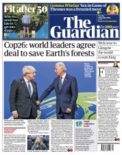 The Guardian () Newspaper Front Page for 2 November 2021