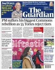 The Guardian () Newspaper Front Page for 2 December 2020