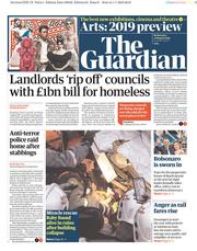 The Guardian () Newspaper Front Page for 2 January 2019