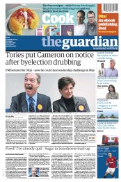 The Guardian () Newspaper Front Page for 2 March 2013