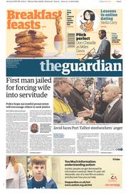 The Guardian () Newspaper Front Page for 2 April 2016