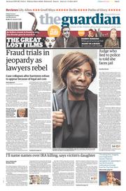 The Guardian () Newspaper Front Page for 2 May 2014
