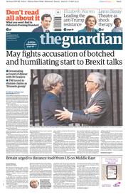 The Guardian () Newspaper Front Page for 2 May 2017