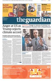The Guardian () Newspaper Front Page for 2 June 2017