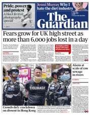 The Guardian () Newspaper Front Page for 2 July 2020