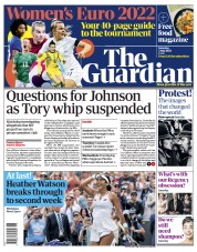 The Guardian () Newspaper Front Page for 2 July 2022