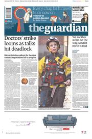 The Guardian () Newspaper Front Page for 30 December 2015