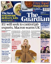 The Guardian () Newspaper Front Page for 30 January 2021