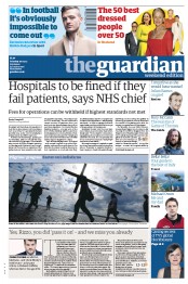 The Guardian () Newspaper Front Page for 30 March 2013