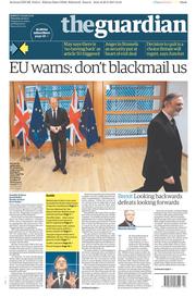 The Guardian () Newspaper Front Page for 30 March 2017