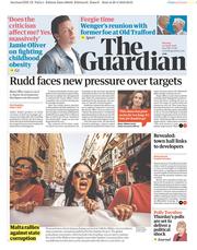 The Guardian () Newspaper Front Page for 30 April 2018