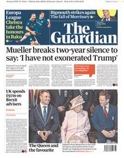 The Guardian () Newspaper Front Page for 30 May 2019