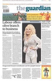 The Guardian () Newspaper Front Page for 30 June 2014